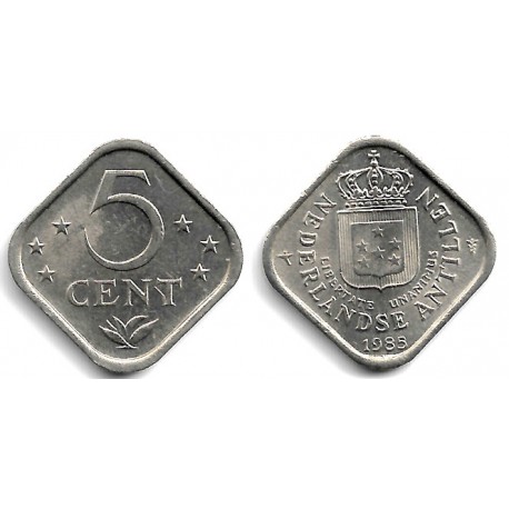 (13) Antillas Neerlandesas. 1985. 5 Cents (EBC+)