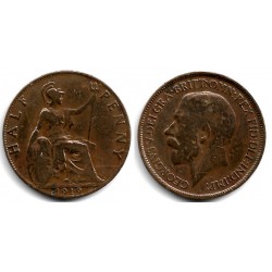 (808.1) Gran Bretaña. 1919. Half Penny (BC+)