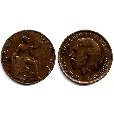(809) Gran Bretaña. 1916. Half Penny (BC/BC-)