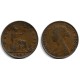 (748.2) Gran Bretaña. 1861. Half Penny (BC)