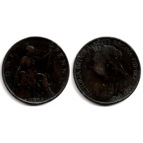 (790) Gran Bretaña. 1898. 1 Penny (BC)