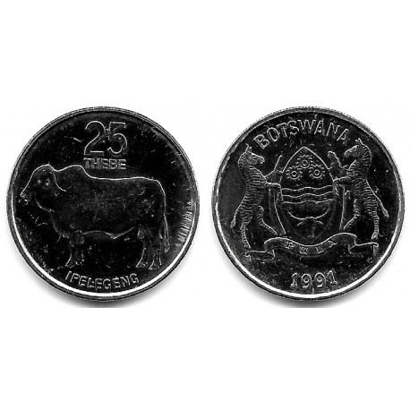 (6a) Botswana. 1991. 25 Thebe (SC-)