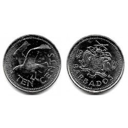 (12) Barbados. 1995. 10 Cents (SC)