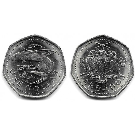 (14.2) Barbados. 1994. 1 Dollar (SC)