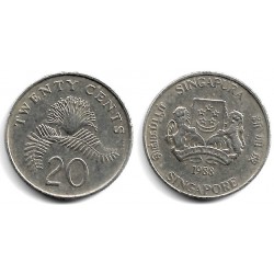 (52) Singapur. 1988. 20 Cents (MBC)