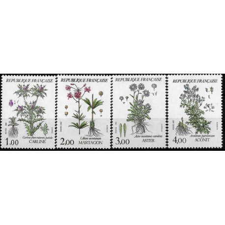 Francia. 1983. Serie Completa (Nuevo) Flora