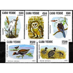 Cabo Verde. 1981. Serie Completa (Nuevo) Fauna, Aves
