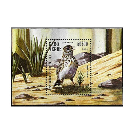 Cabo Verde. 1981. Hoja Conmemorativa (Nuevo) Fauna