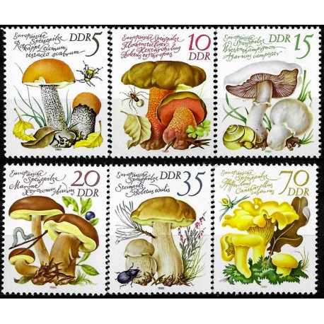 Alemania Democrática. 1980. Serie Completa (Nuevo) Flora