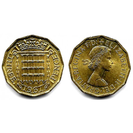 (900) Gran Bretaña. 1967. 3 Pence (EBC+)