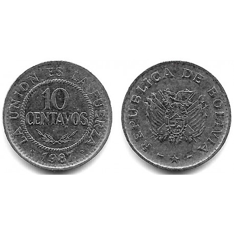 (202) Bolivia. 1987. 10 Centavos (EBC)