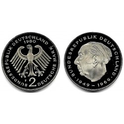 (A127) Alemania. 1980(F). 2 Mark (Proof)