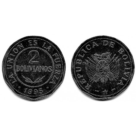 (206.2) Bolivia. 1995. 2 Bolivianos (SC)