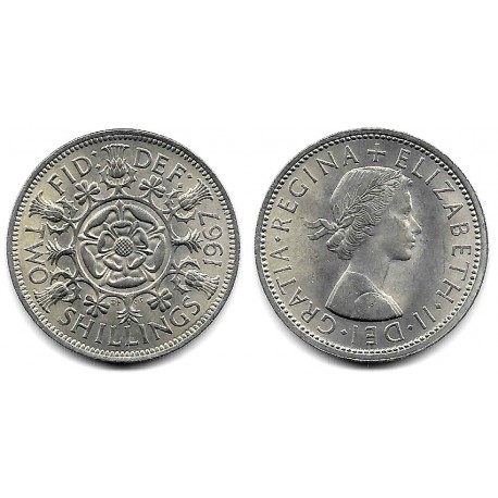 (906) Gran Bretaña. 1967. 2 Shillings (SC)