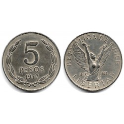 (209) Chile. 1977. 5 Pesos (MBC)