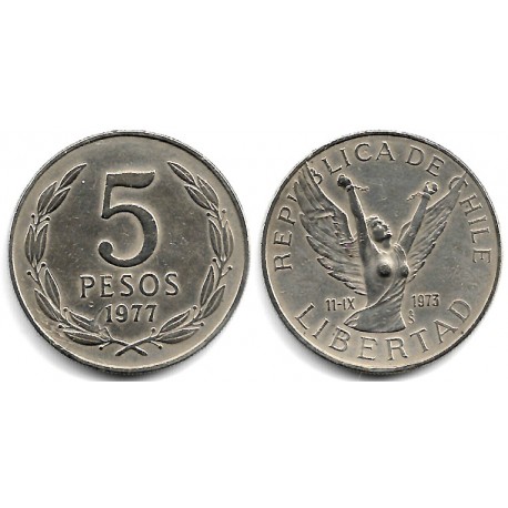 (209) Chile. 1977. 5 Pesos (MBC)