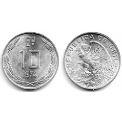 (200) Chile. 1974. 10 Escudos (EBC)