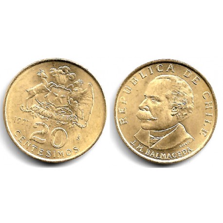 (195) Chile. 1971. 20 Centesimos (SC)