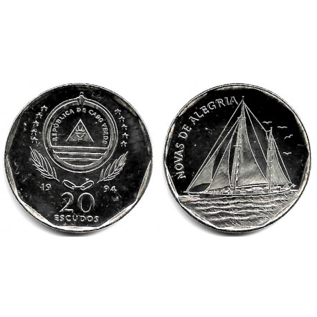 (42) Cabo Verde. 1994. 20 Escudos (SC)