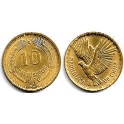 (191) Chile. 1970. 10 Centesimos (SC)