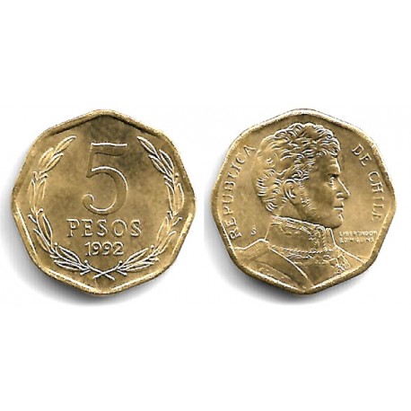 (232) Chile. 1992. 5 Pesos (SC)