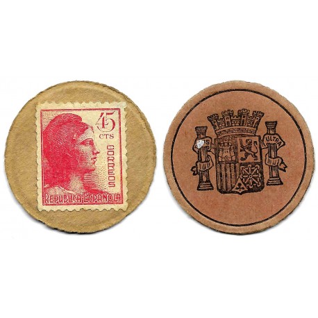 España (II República). Sin Fecha. 45 Céntimos (EBC+)