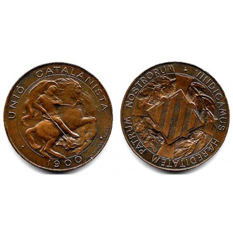 Unión Catalanista. 1900. Módulo 5 Céntimos (SC)