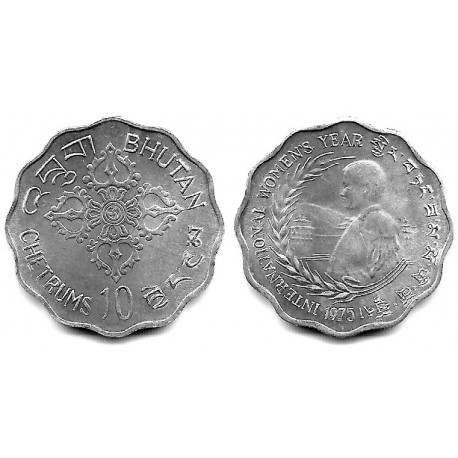 (43) Bhutan. 1975. 10 Chetrums (SC)
