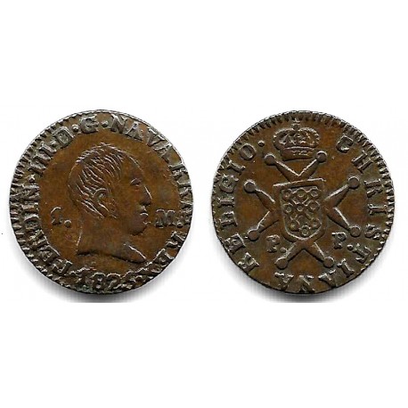 Fernando VII. 1825. 1 Maravedí (MBC) Ceca de Pamplona