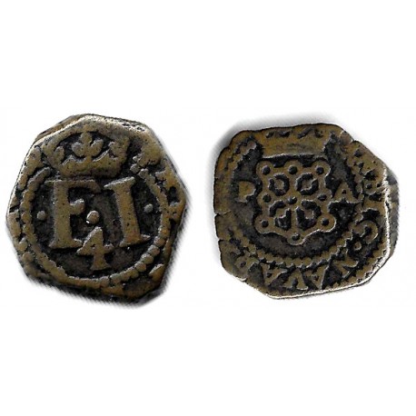 Felipe III/IV. Sin Fecha. 4 Cornados (BC+) Ceca de Pamplona