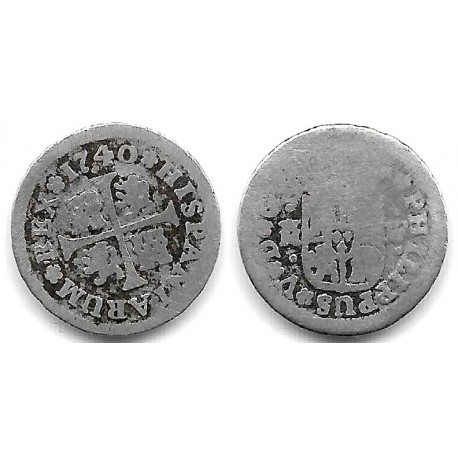 Felipe V. 1740. ½ Real (RC) (Plata) Ceca de Madrid JF