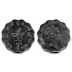 (60) Hong Kong. 1990. 2 Dollars (MBC+)