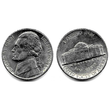 (A192) Estados Unidos de América. 1984(P). 5 Cents (EBC)