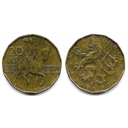 (5) República Checa. 1993. 20 Korun (MBC)