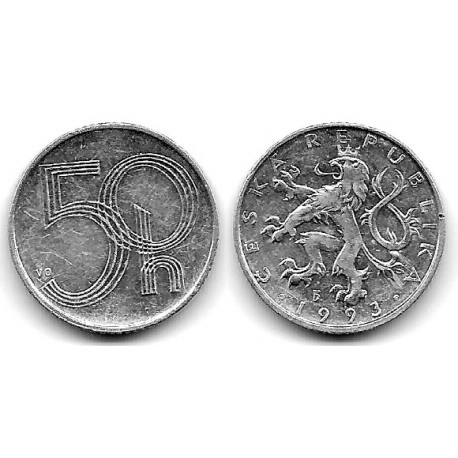 (3.1) República Checa. 1993. 50 Haleru (EBC)