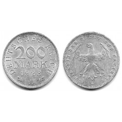 (35) Imperio Alemán (Weimar). 1923(A). 200 Mark (EBC)