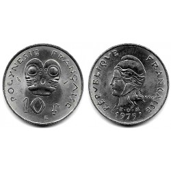 (8) Polinesia Francesa. 1975. 10 Francs (SC)