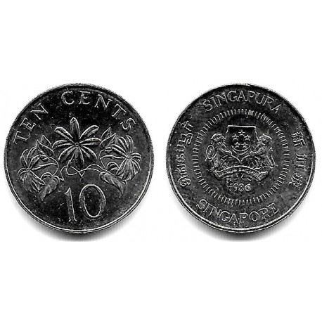 (51a) Singapur. 1986. 10 Cents (EBC)