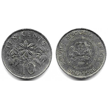 (51a) Singapur. 1989. 10 Cents (MBC)