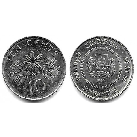 (51a) Singapur. 1990. 10 Cents (EBC)