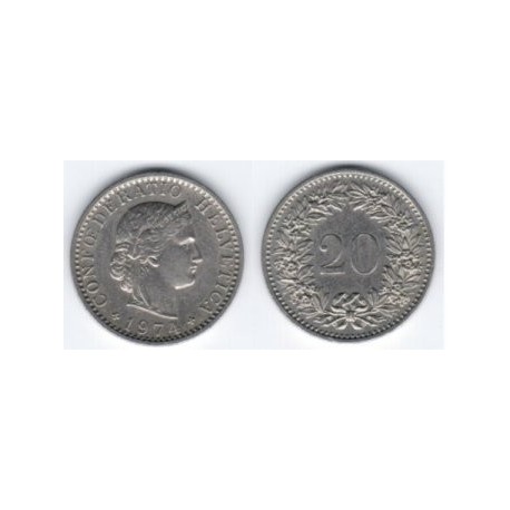 (29a) Suiza. 1974. 20 Rappen (MBC)