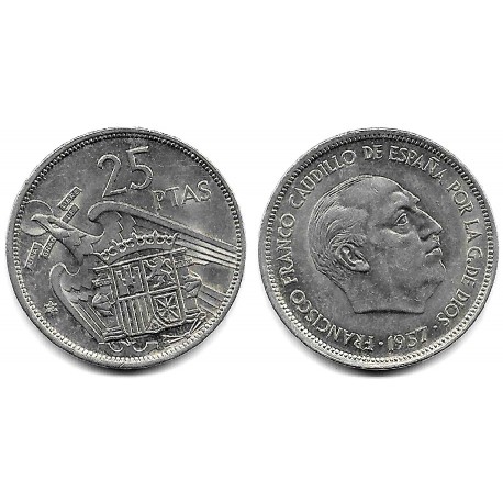 Estado Español. 1957*(70). 25 Pesetas (SC-)