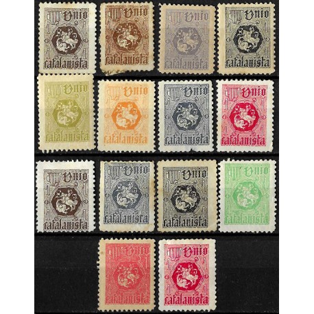 Unión Catalanista. Valor 1. Diferentes Colores (Usados)