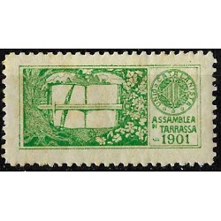 Viñeta Política. Unión Catalanista. Assamblea de Tarrassa. Año 1901 (Nuevo, con señal de fijasellos)