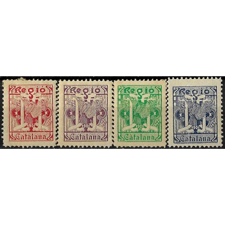 Viñeta Política. Regió Catalana. Año 1900. Serie de 4 Valores (Nuevo, con señal de fijasellos)