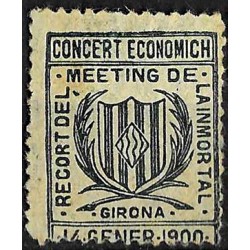 Viñeta Política. Girona. Concert Economich (Nuevo, con señal de fijasellos y sin goma)