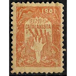 Viñeta Política. Unió Catalanista. Año 1901 (Nuevo, con señal de fijasellos)