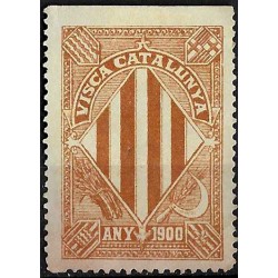 Viñeta Política. Visca Cataluyna. Año 1900 (Nuevo, sin goma y con señal de fijasellos)