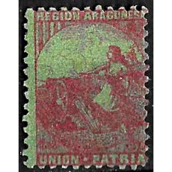 Viñeta Política. Región Aragonesa. Unión. Patria (Nuevo, con señal de fijasellos y sin goma)