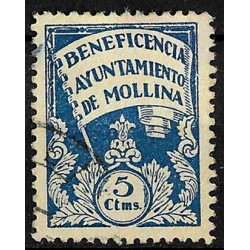 Viñeta. Beneficiencia. Ayuntamiento de Mollina. 5 Céntimos (Usado)